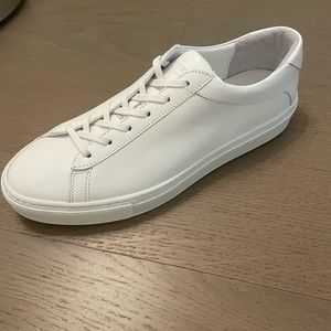 Koio white sneakers for sale. Size 8 new in box. With shoe bag and extra laces.